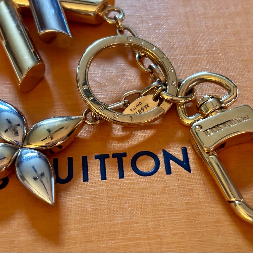 Authentic LV LOUIS VUITTON BAG CHARM /Key Ring - Picture 2 of 7